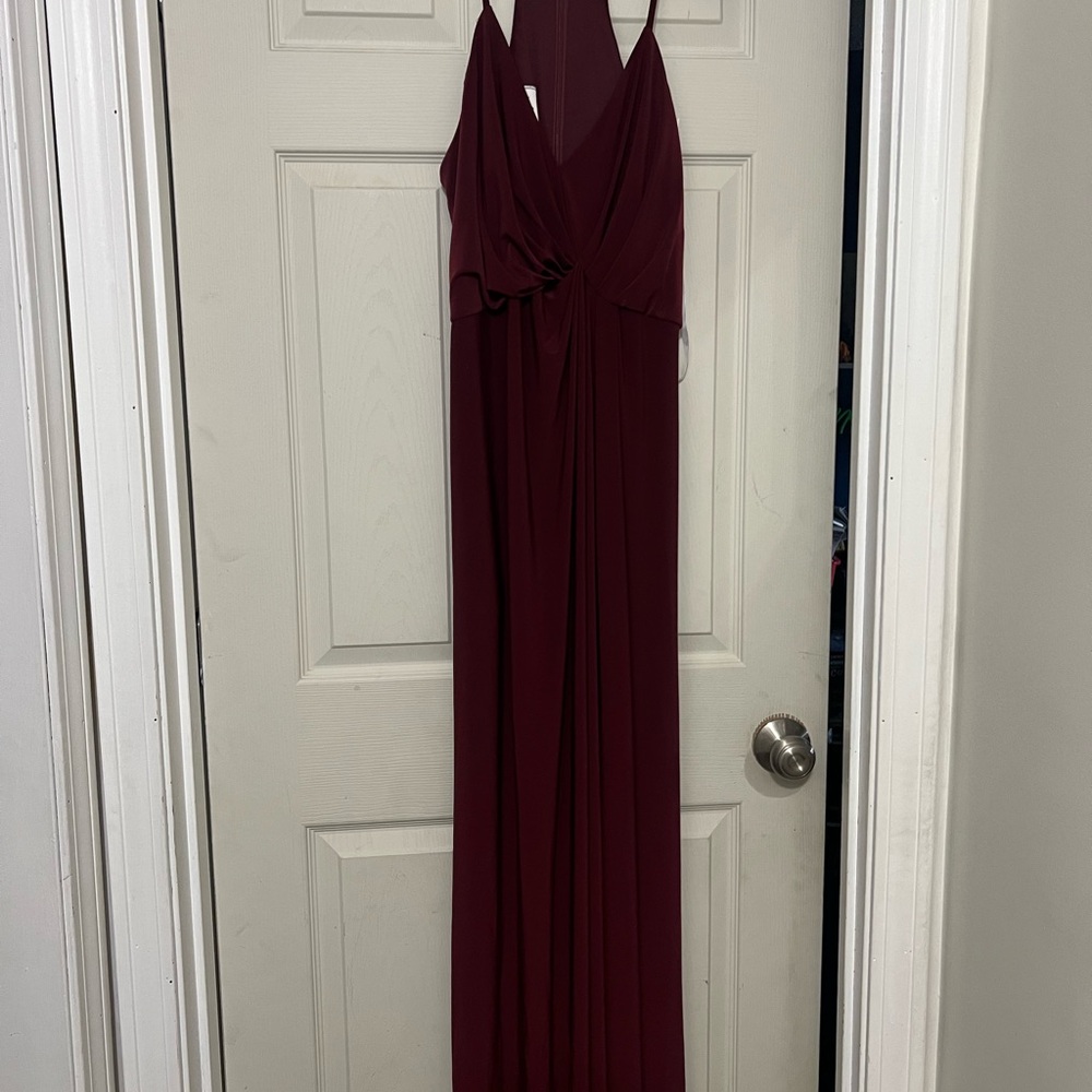 David’s Bridal Bridesmaid Dress Burgundy